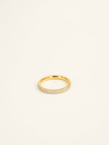 Selene Eternity Pavé Ring (Gold)