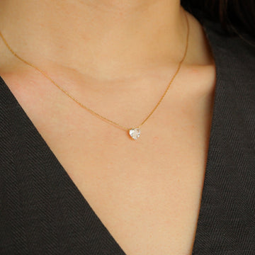 Xya Heart Solitaire Necklace