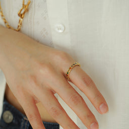 Wednesday Rainbow Adjustable Ring