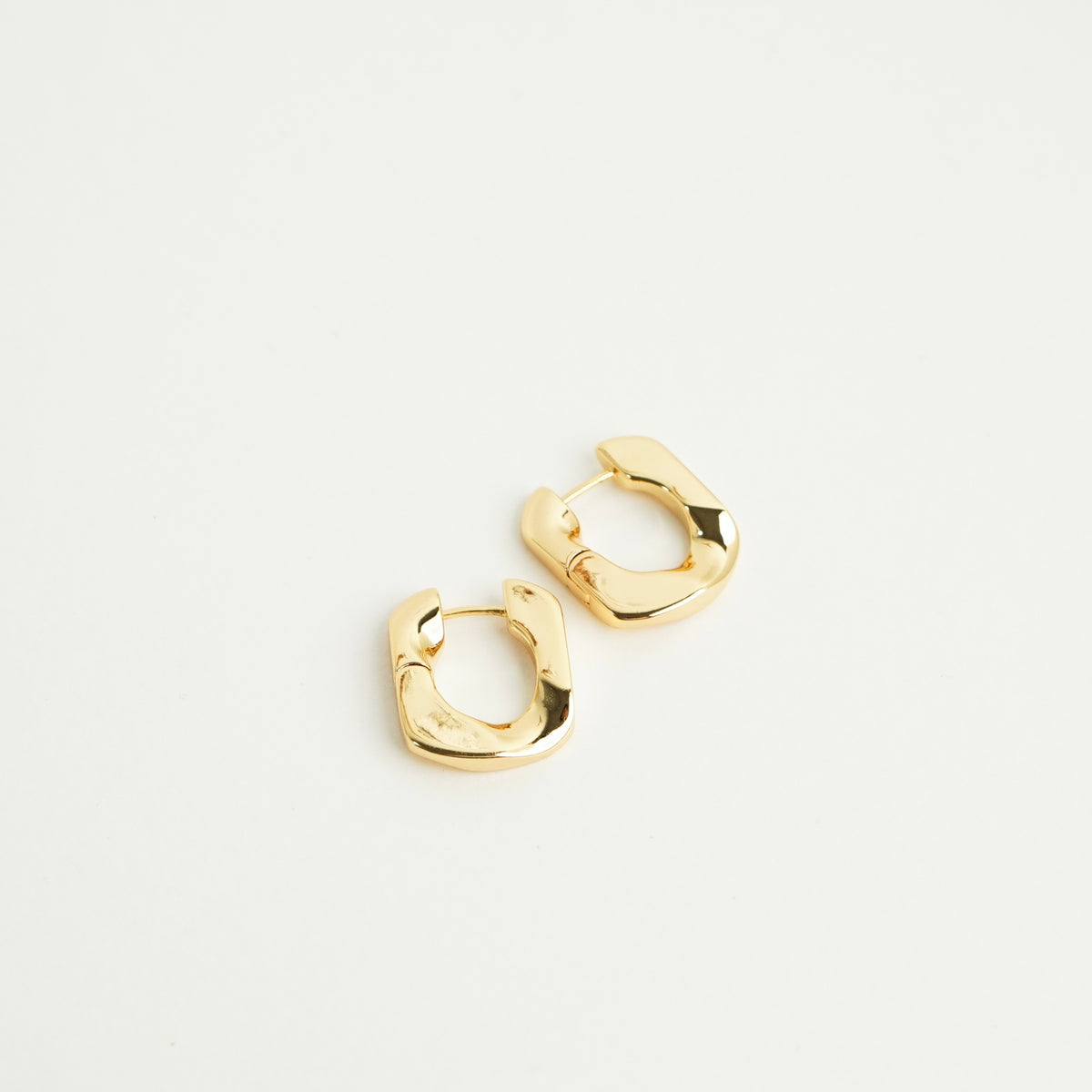 Taliyah Square Hoop Earrings (Gold)