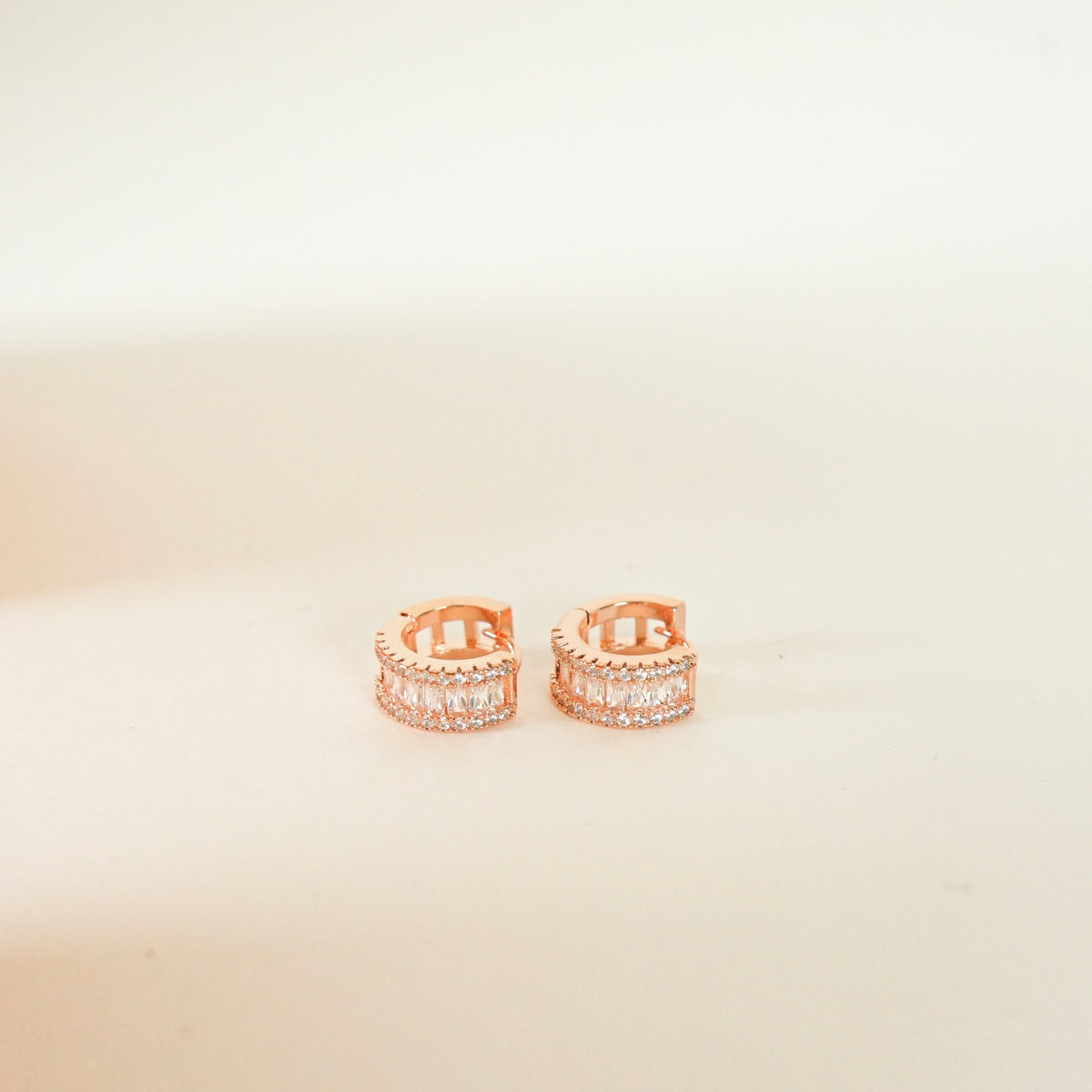 Vivianna Pavé Huggie Earrings