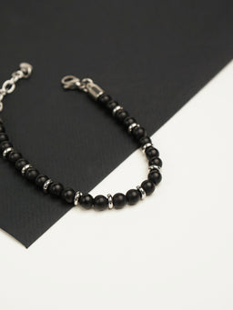 David Matte Black Beaded Bracelet