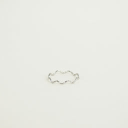 Jamie Textured Wavy Ring (Silver)