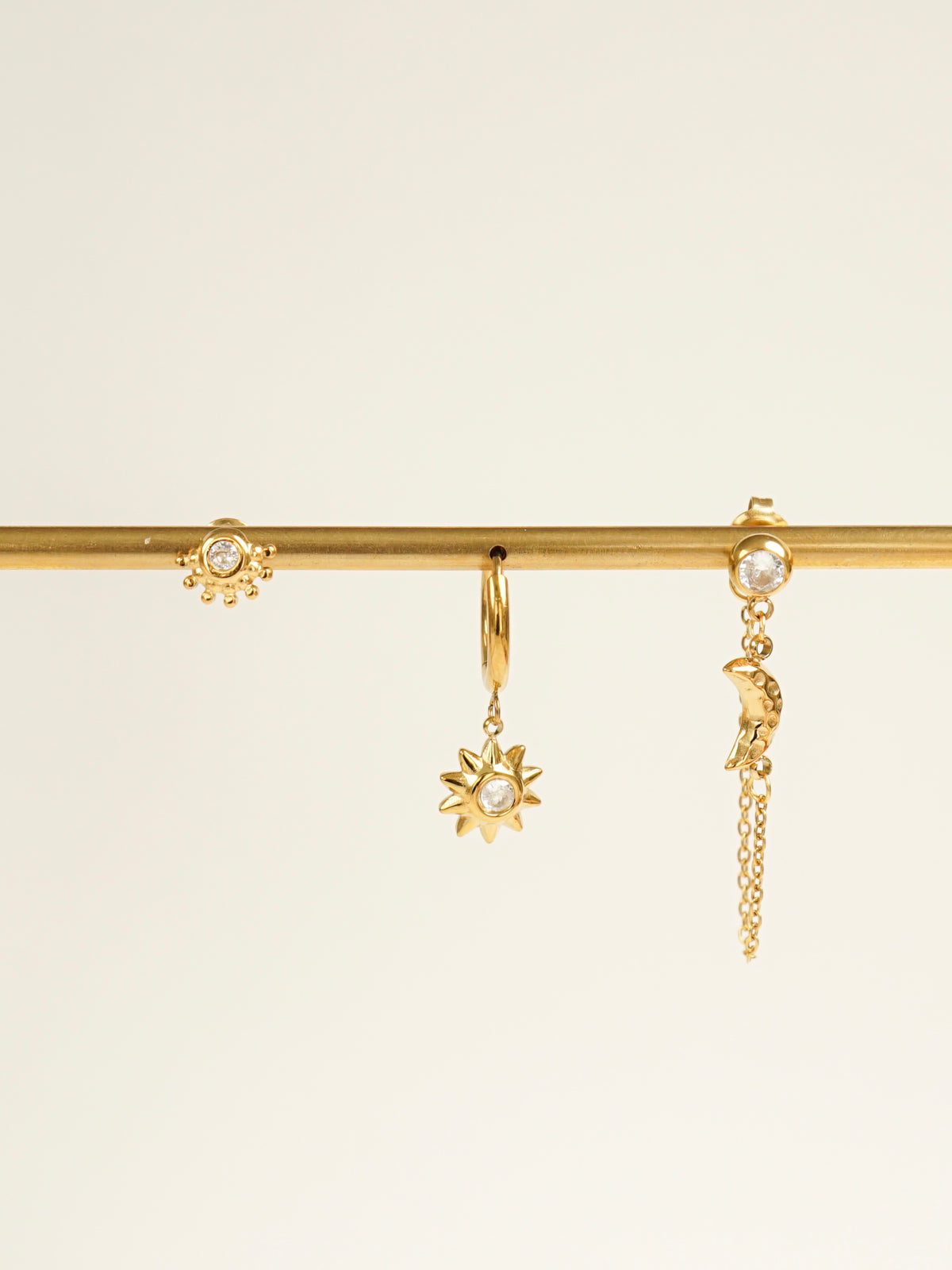 Brylee Sun and Moon Earring Set
