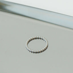 Hosanna Beaded Stack Ring (Silver)