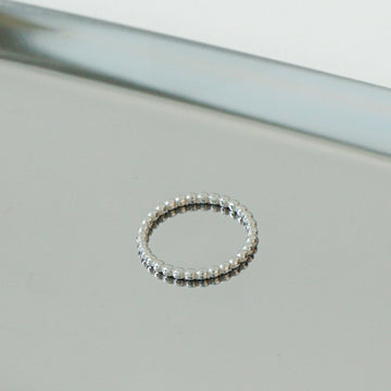 Hosanna Beaded Stack Ring (Silver)