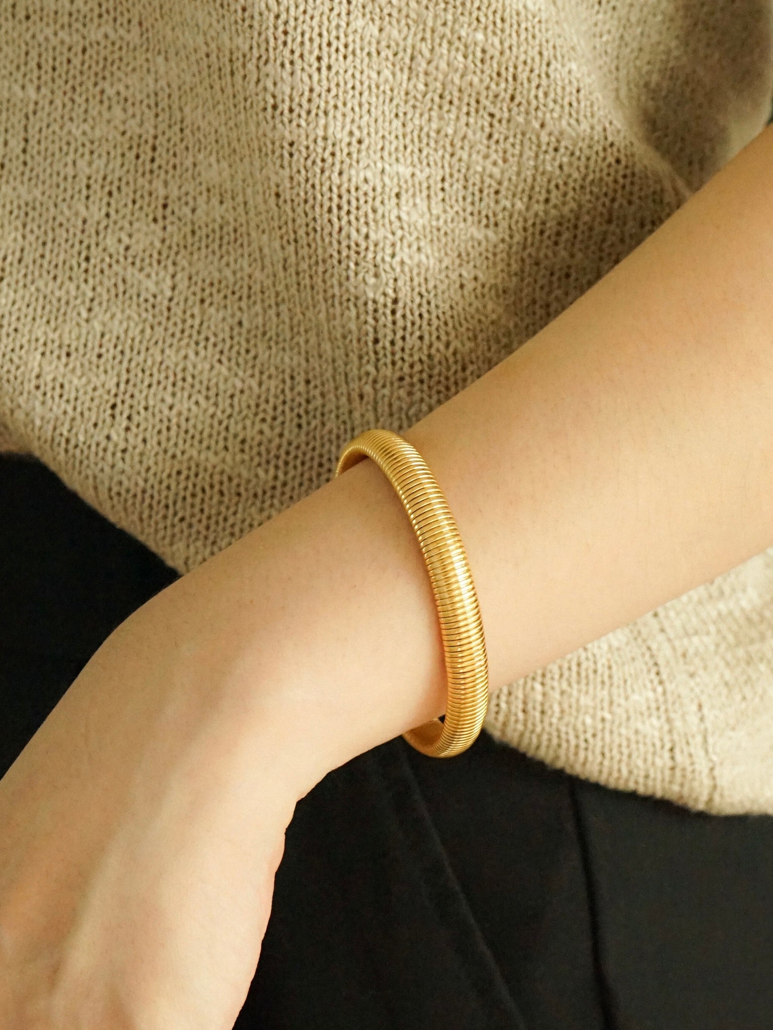 Louise Flex Snake Chain Bracelet (Gold)