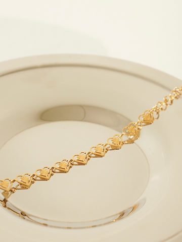 Odessa Heart Link Bracelet