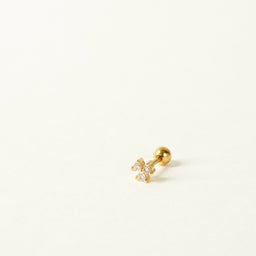 Ozzy Flower Barbell Earring (Gold)