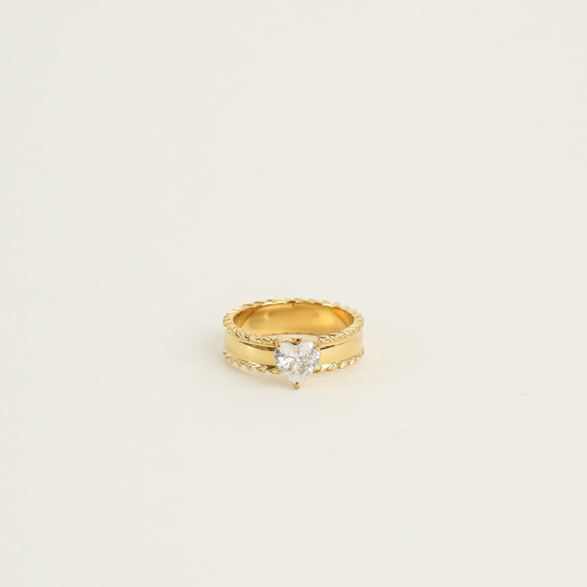 Paulina Heart Band Ring