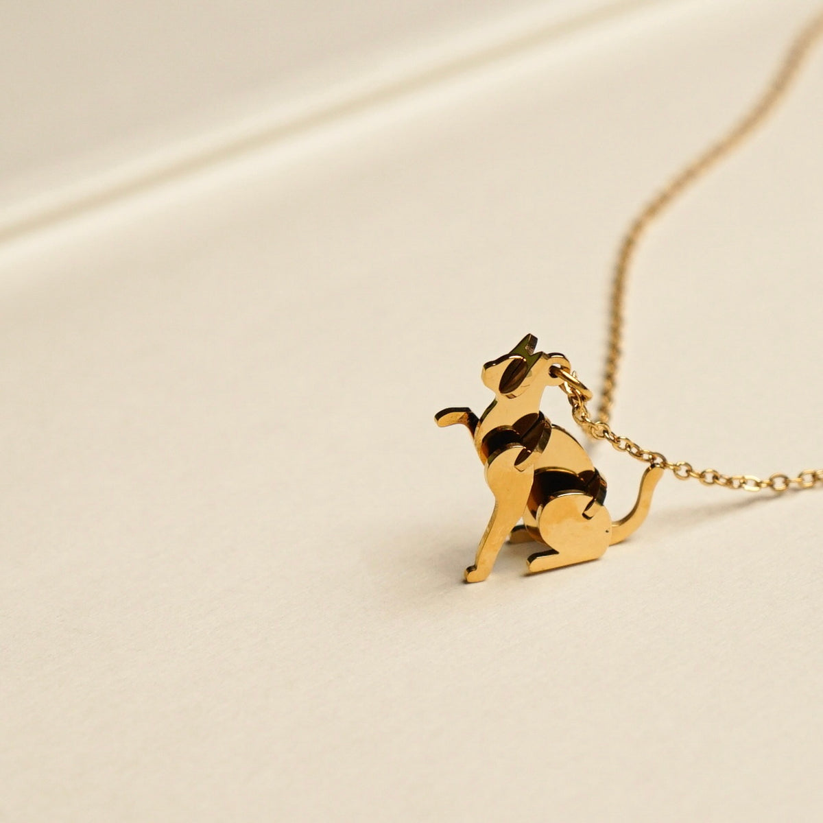 Emberly Cat Brick Necklace