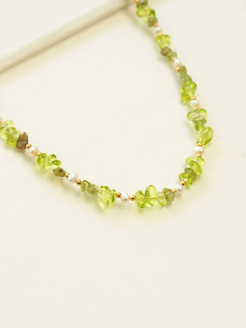 Crystal Pearl Beaded Necklace