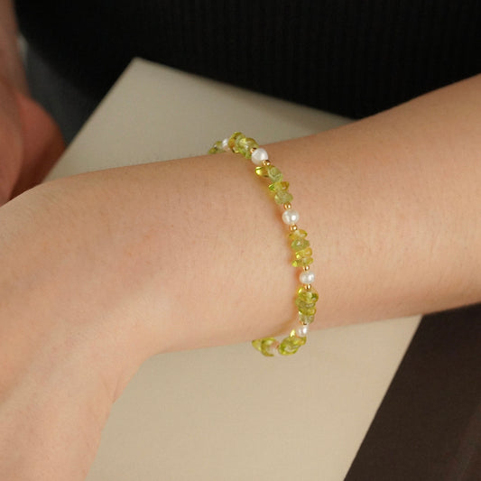 Crystal Pearl Beaded Bracelet