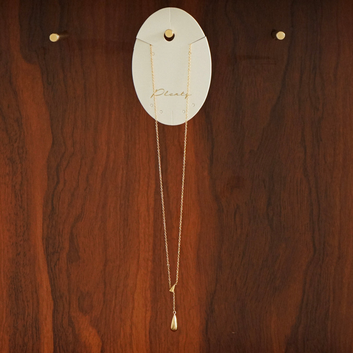 Baylee Droplet Necklace (Gold)