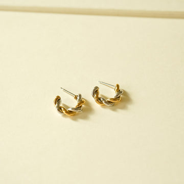 Olsson Twisted Earrings (Duo Tone)