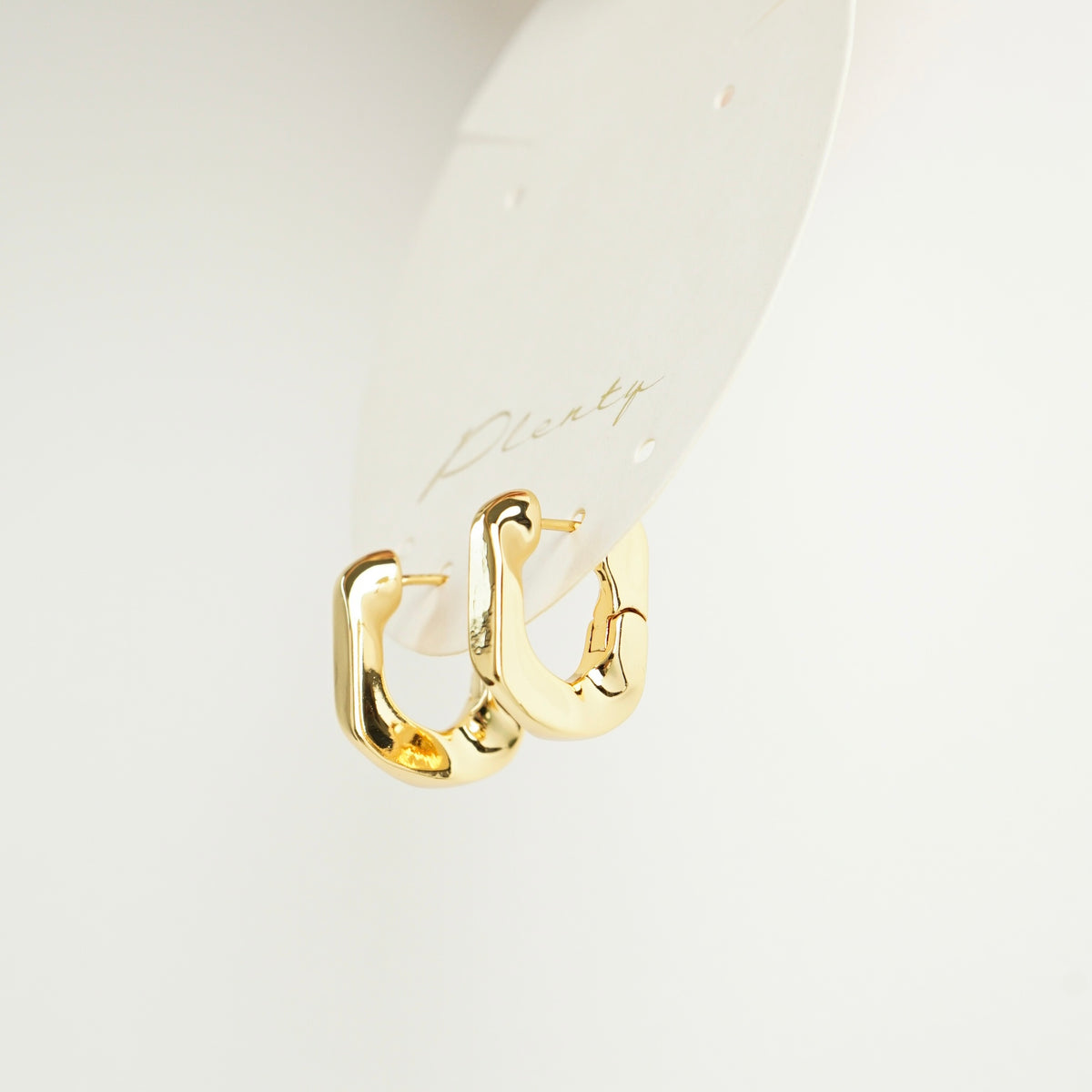 Taliyah Square Hoop Earrings (Gold)