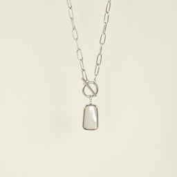 Olga Chain Link Necklace (Silver)