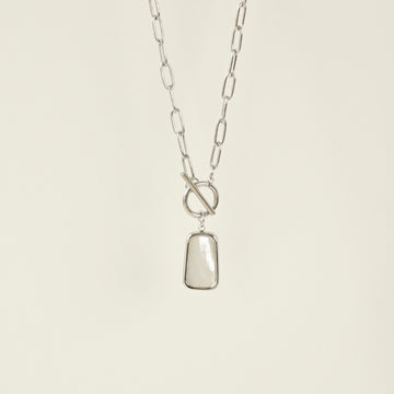 Olga Chain Link Necklace (Silver)