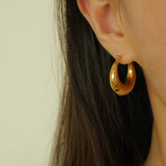 Honesty Hoop Earrings (Gold)