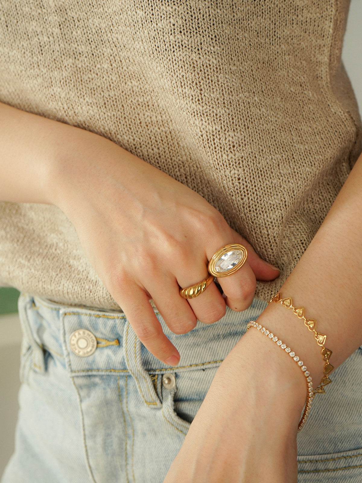 Odessa Heart Link Bracelet
