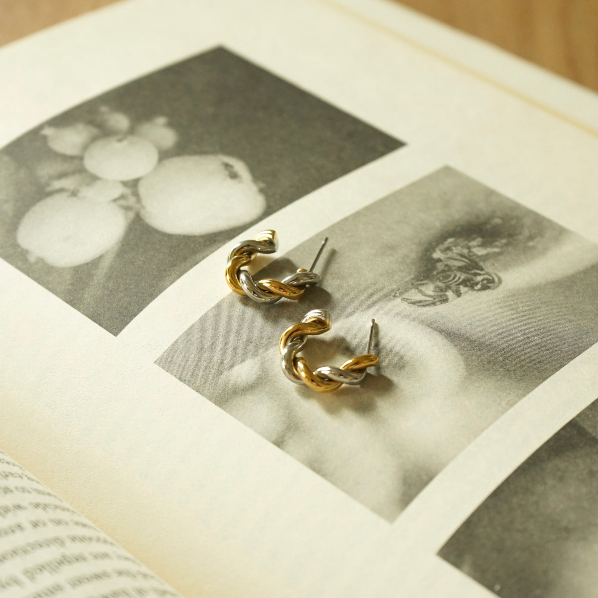 Olsson Twisted Earrings (Duo Tone)