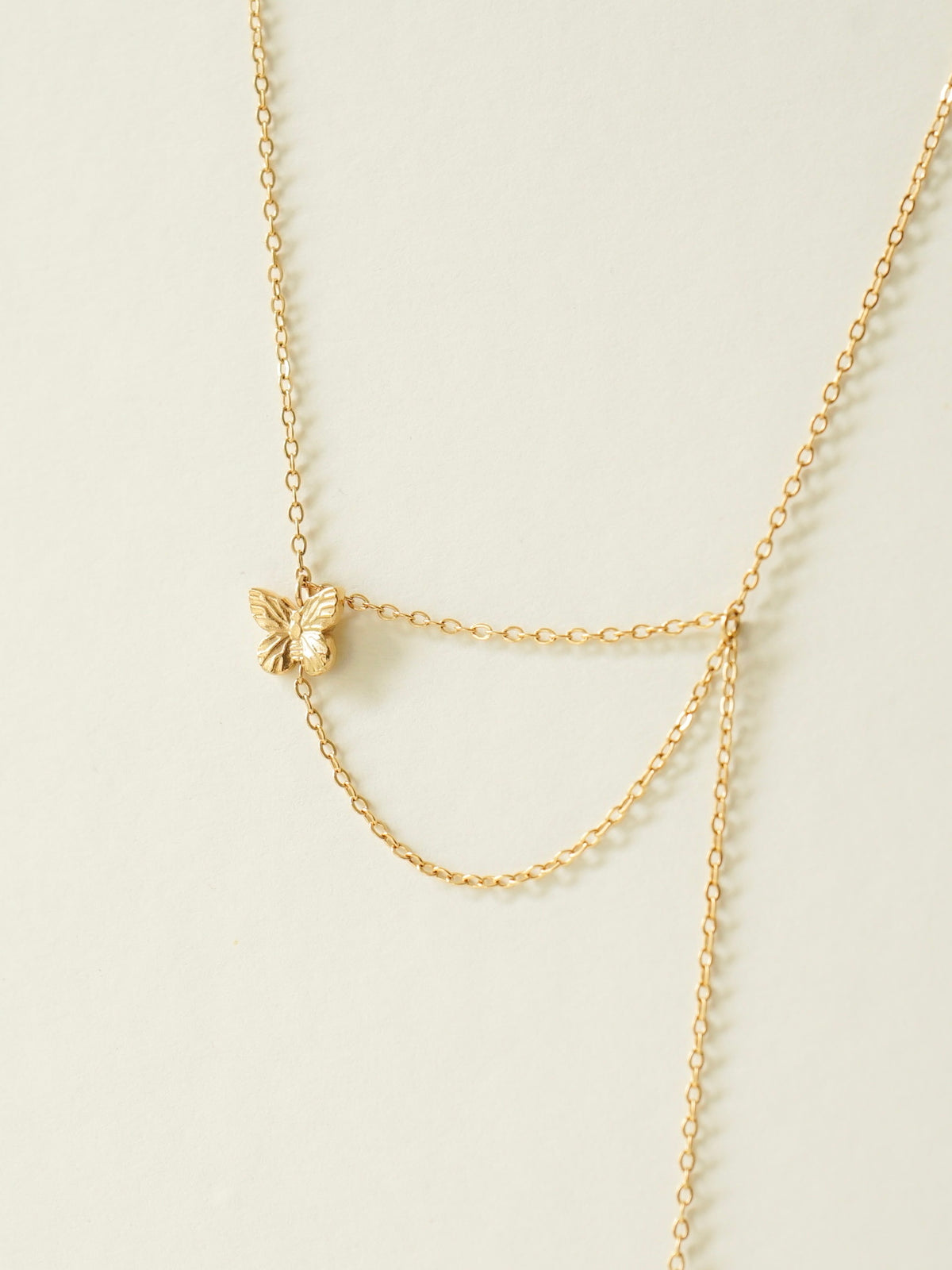 Baylor Butterfly Tassel Anklet