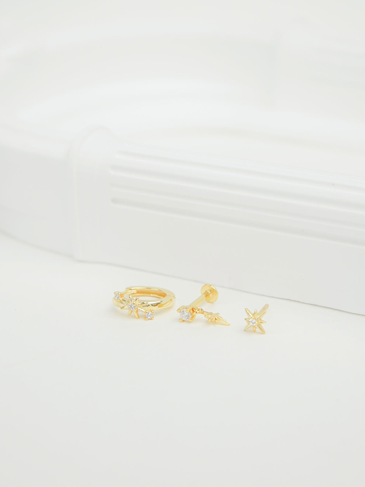 Ulva Celestial Star Stud Earring Set