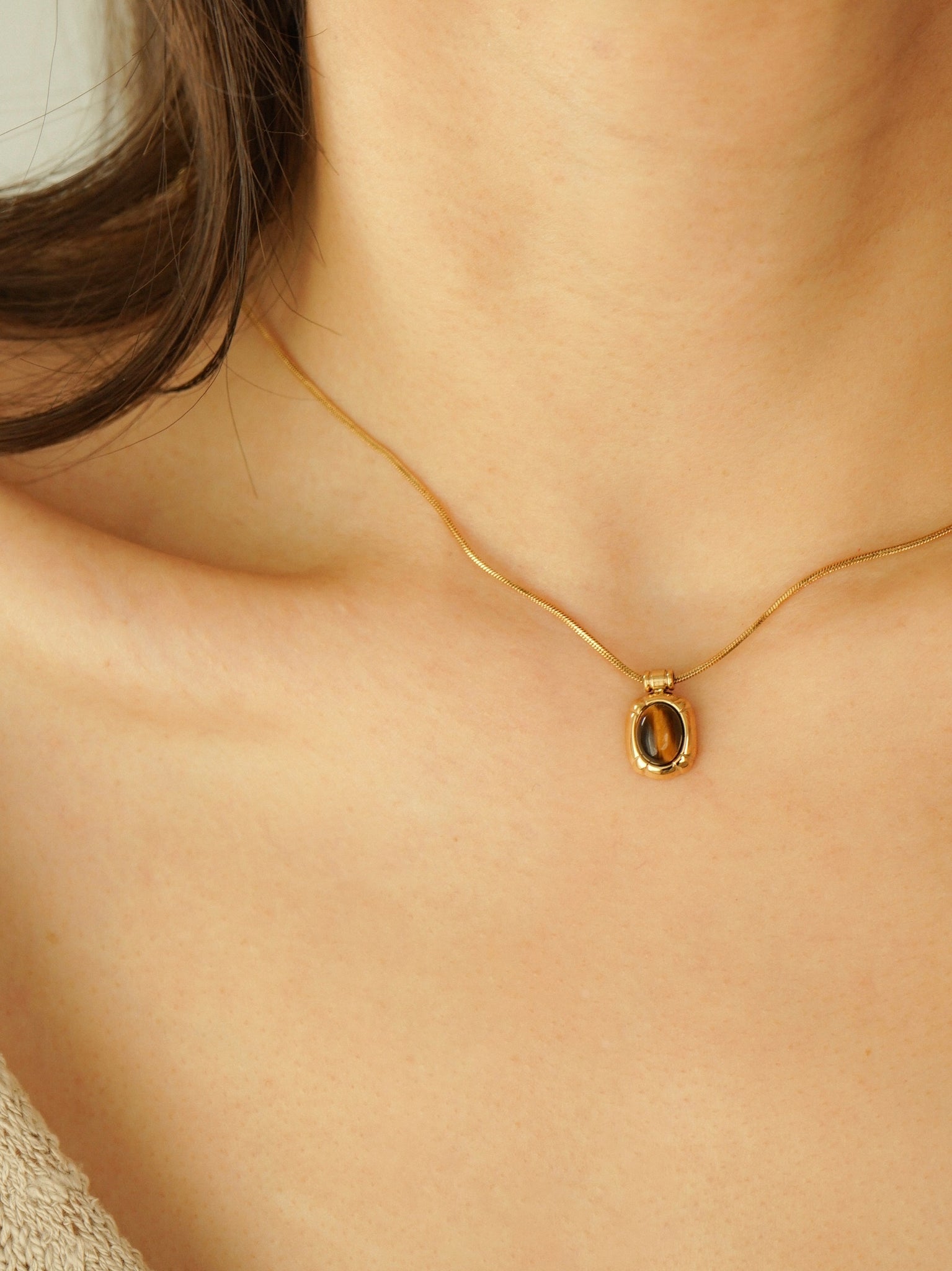 Rayna Tiger's Eye Necklace