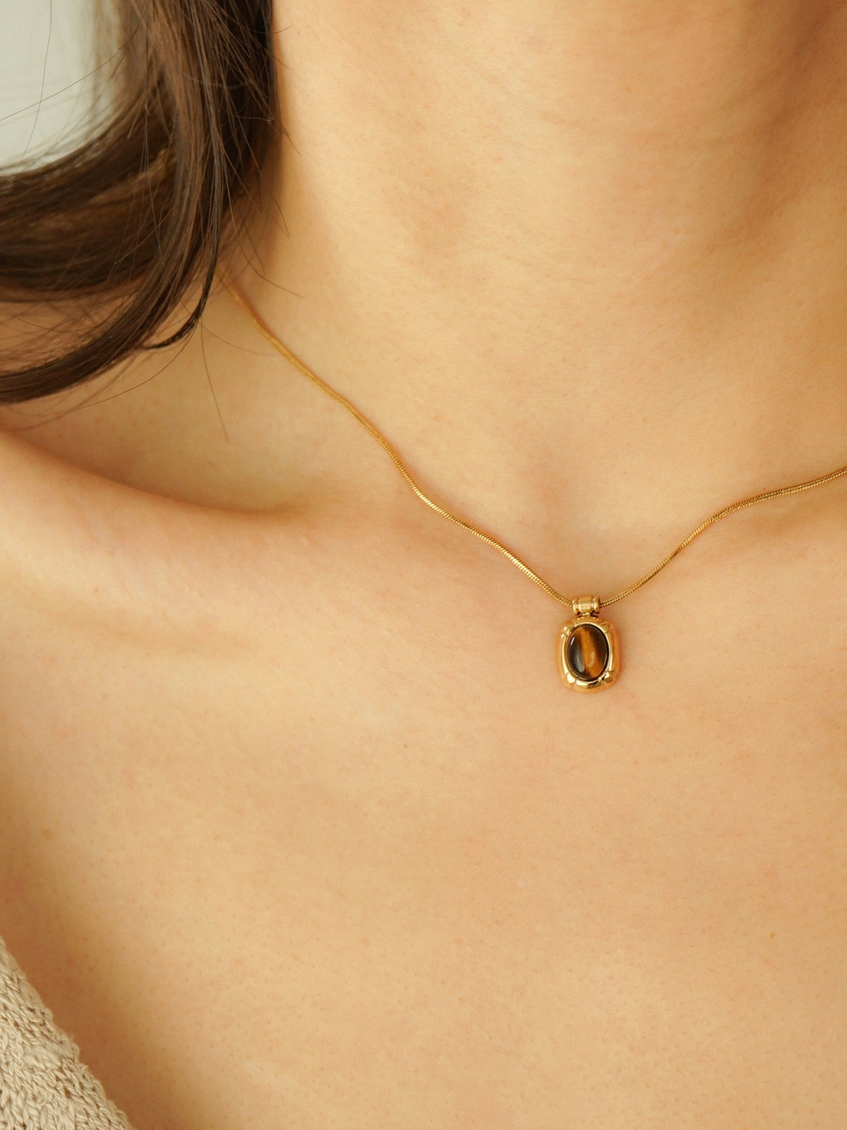 Rayna Tiger's Eye Necklace