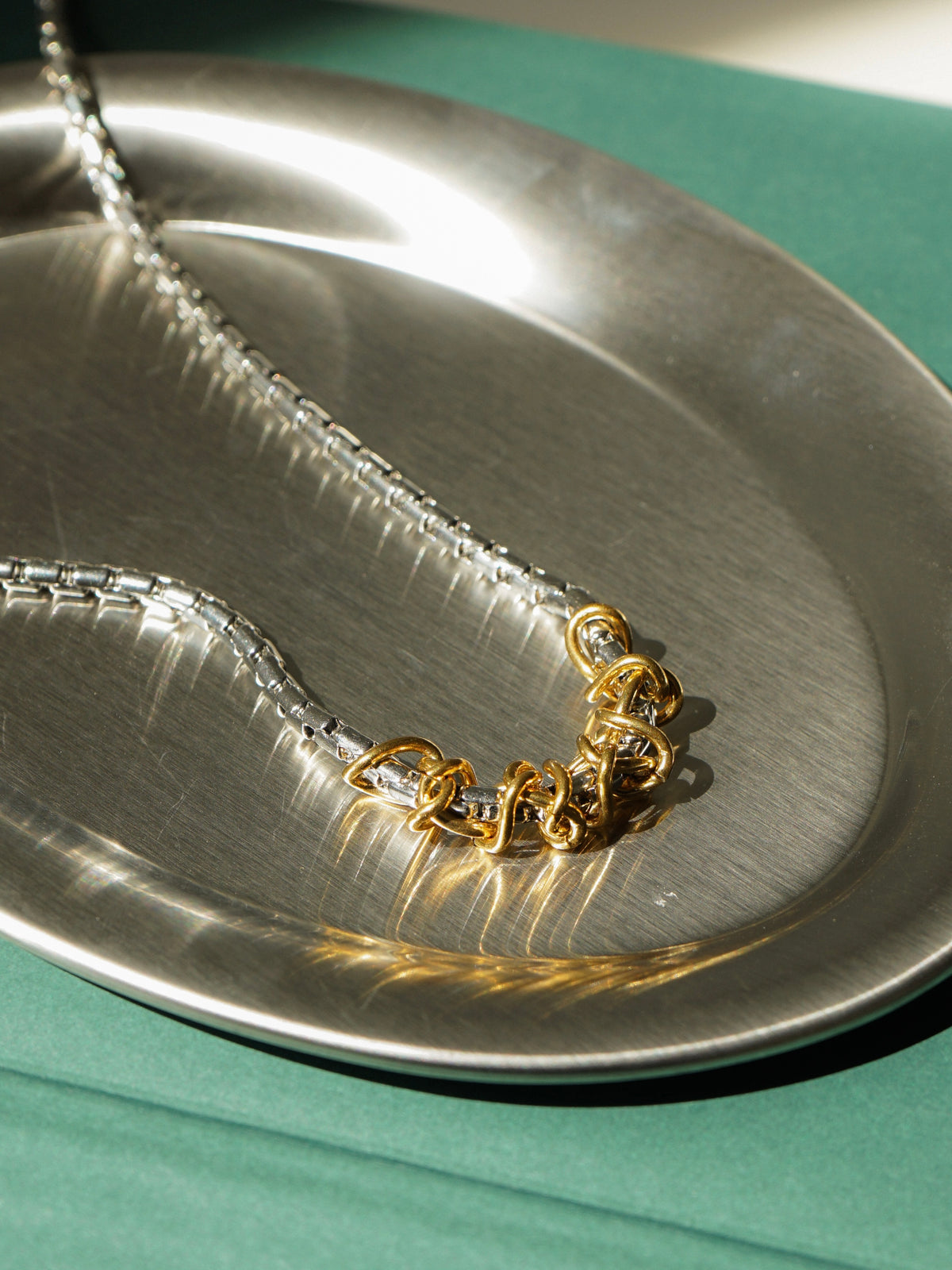 Patrick Duo Tone Interwoven Necklace