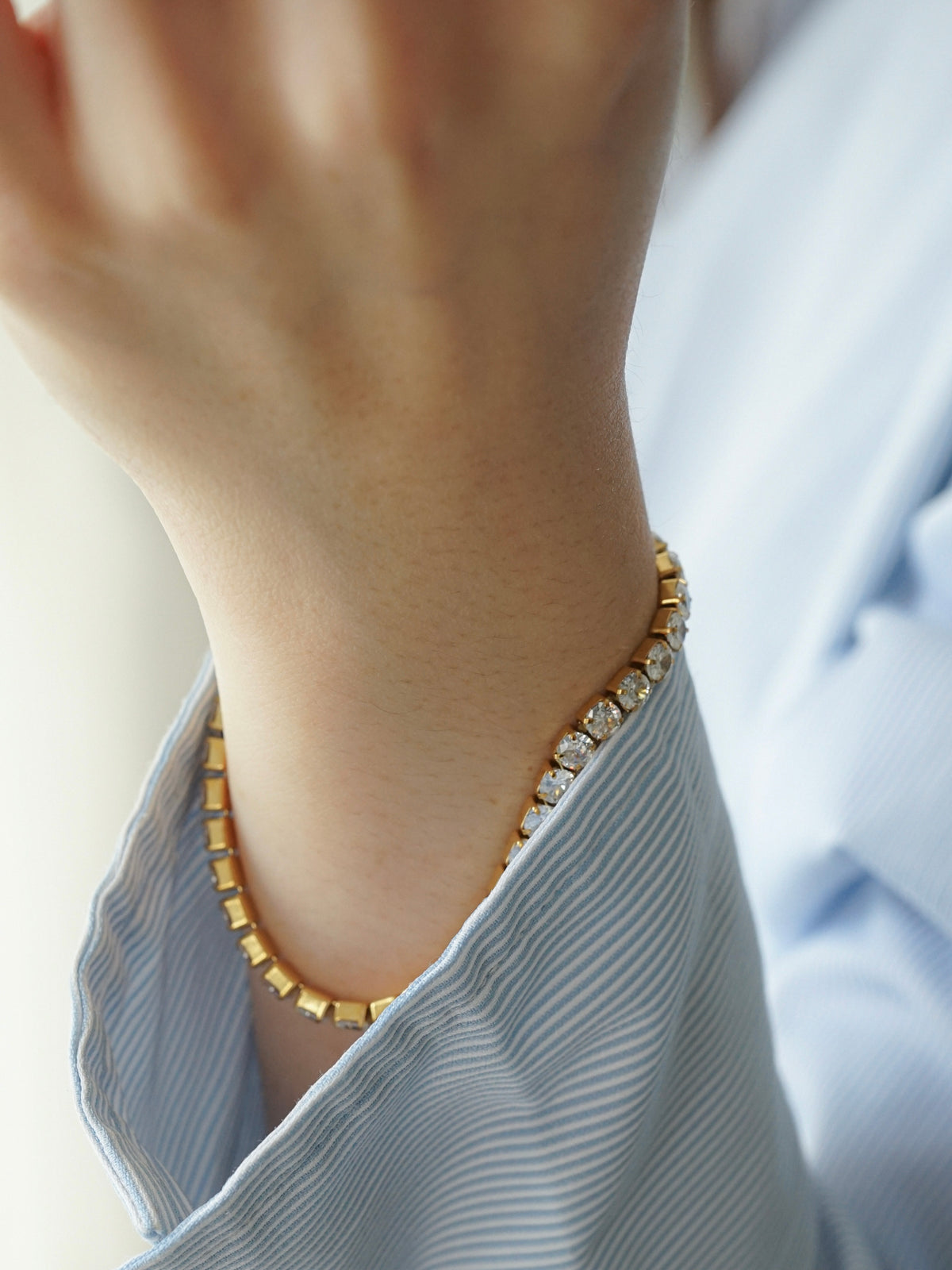 Tennis Bracelet Bold (Gold)