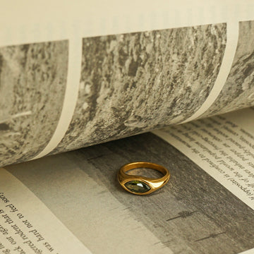 Harlem Marquise Ring (Green)