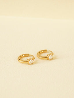 Violetta Cube Huggie Earrings