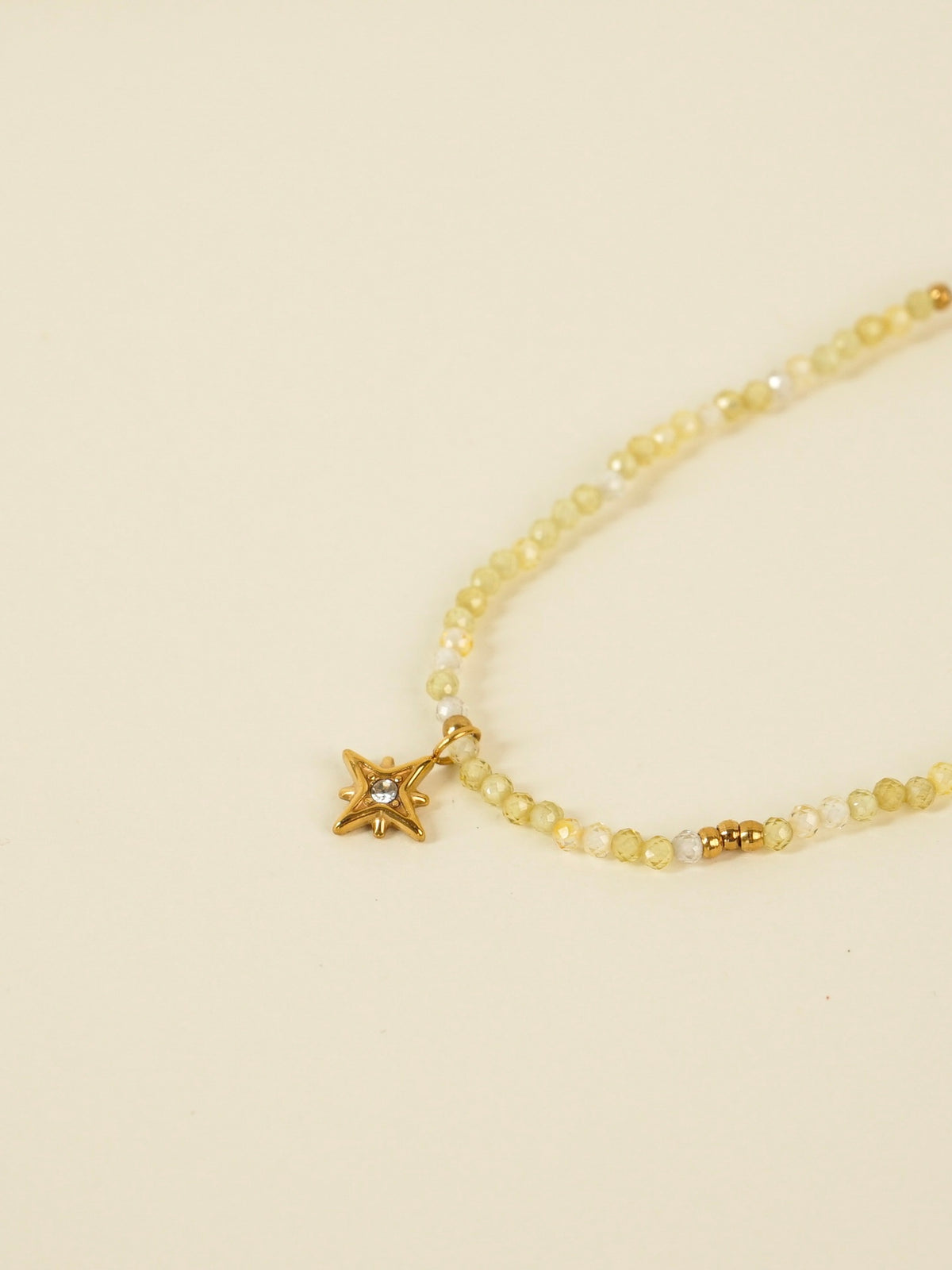 Lina North Star Beaded Necklace