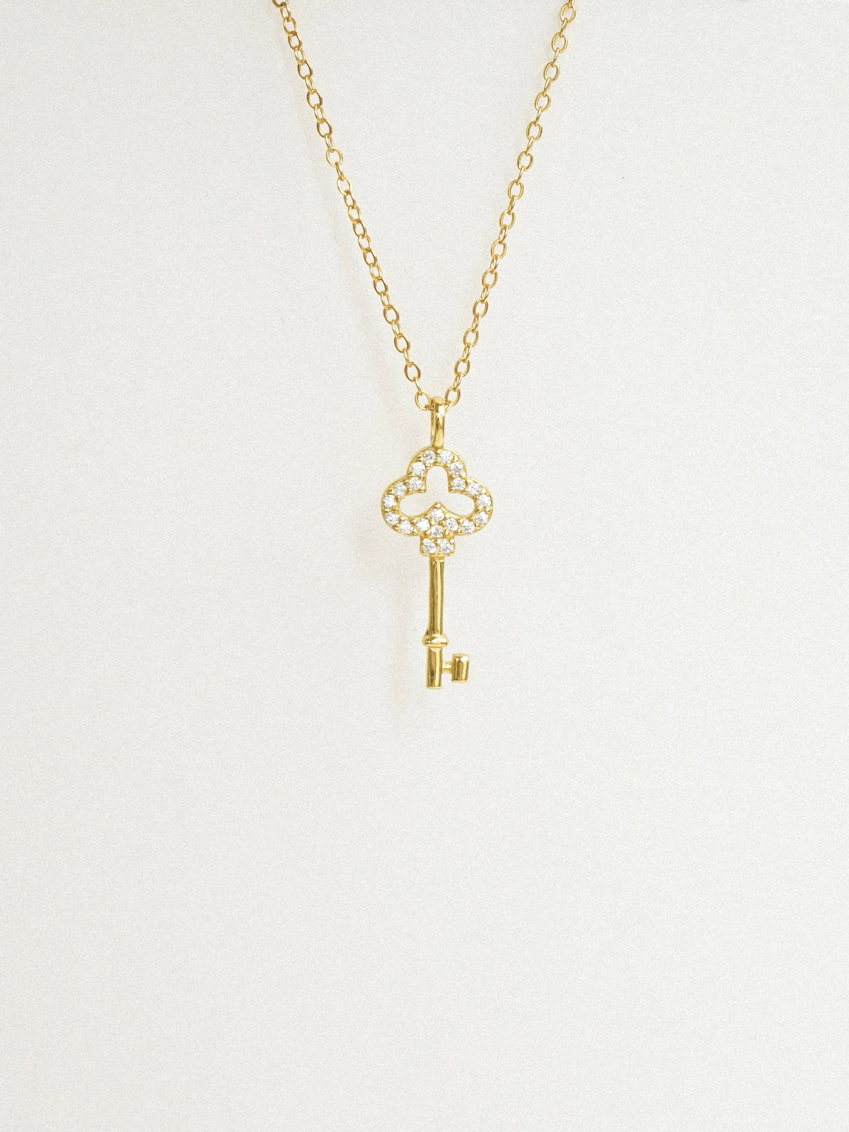 Carmella Petal Key Necklace (Gold)