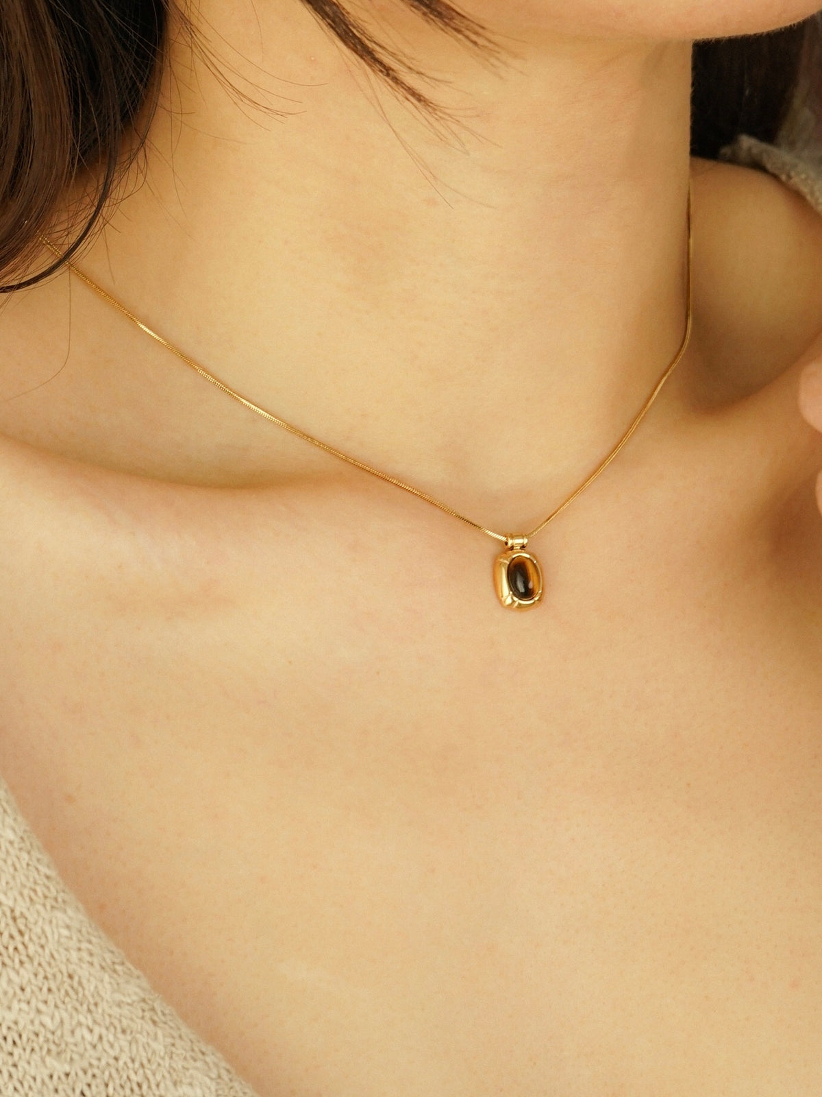 Rayna Tiger's Eye Necklace
