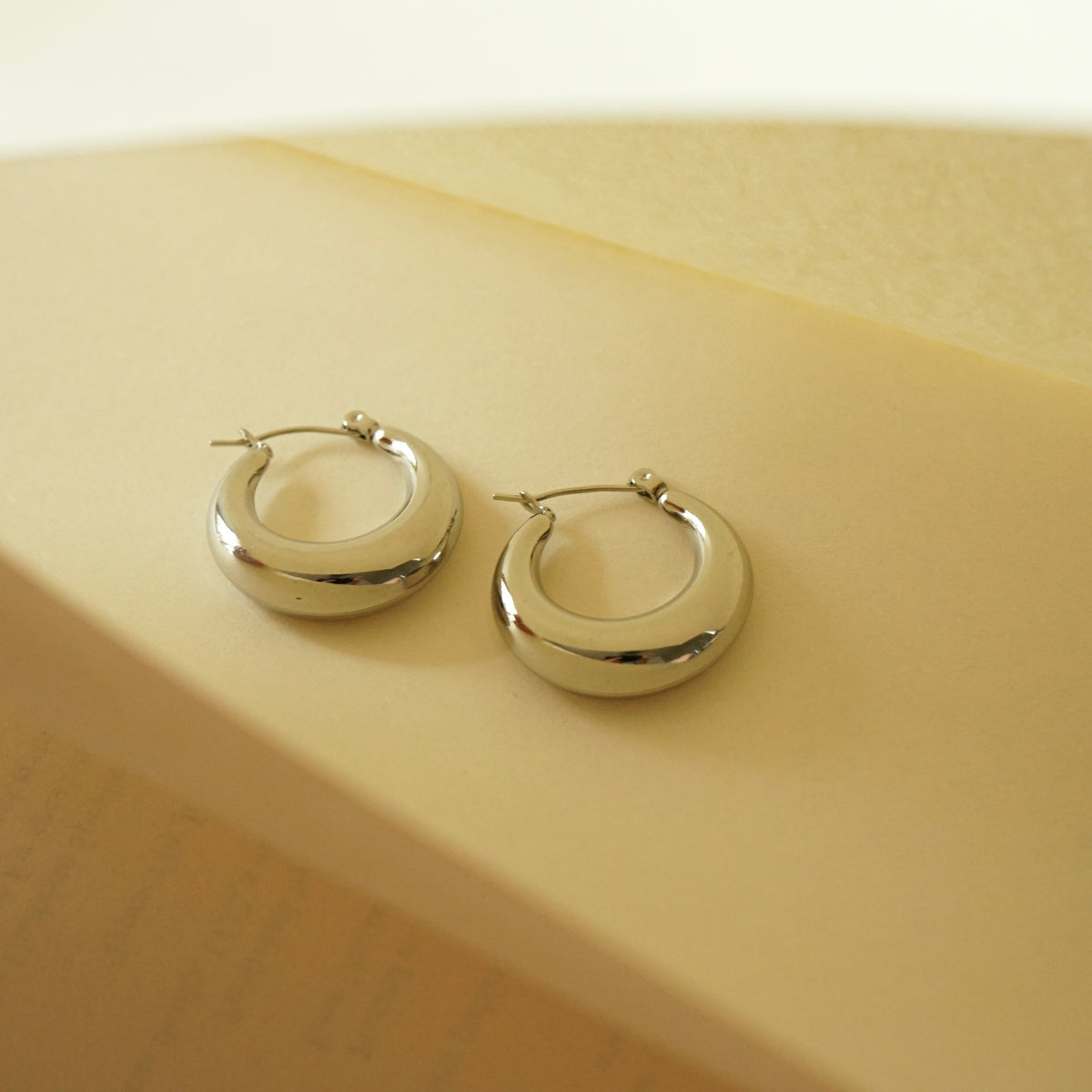 Honesty Hoop Earrings (Silver)