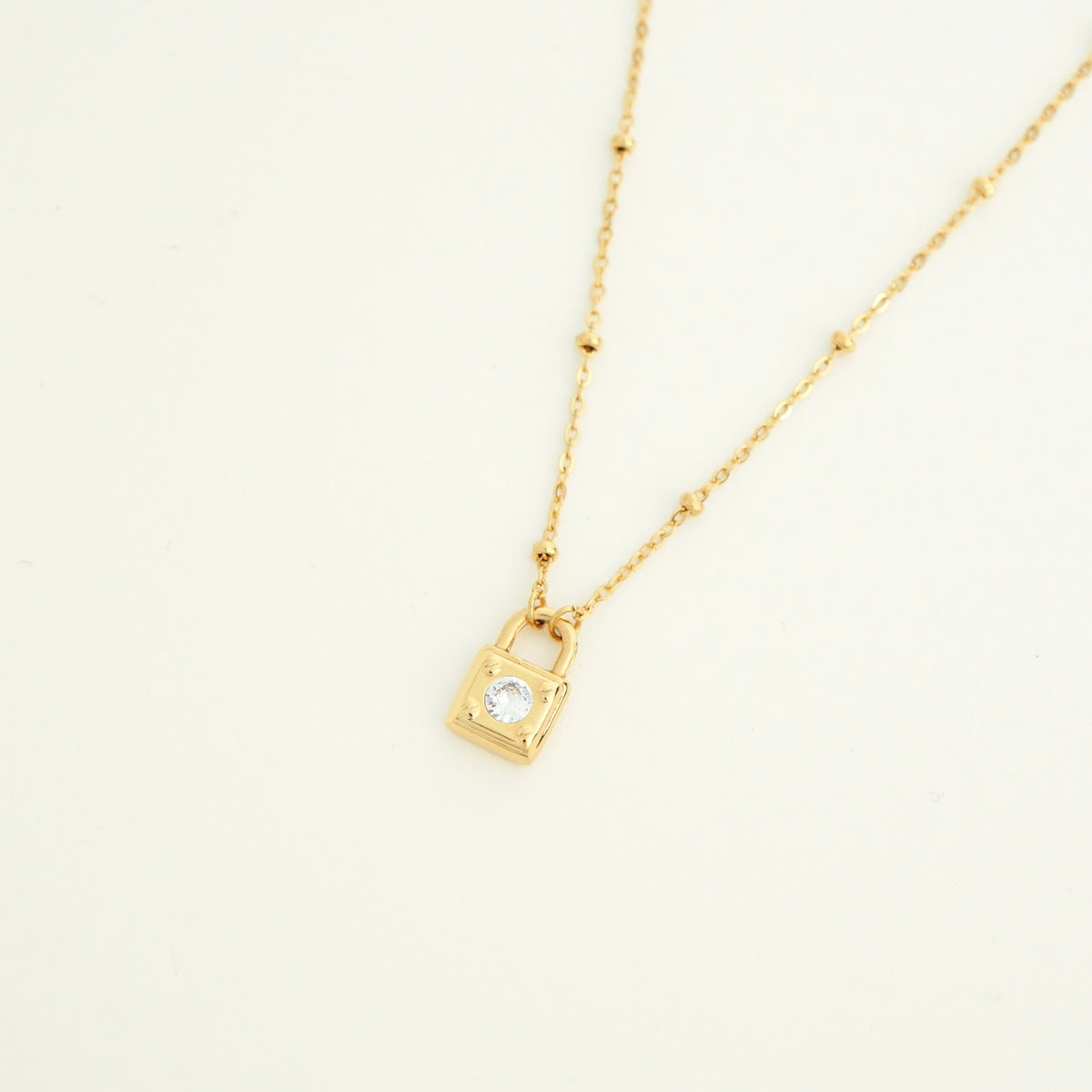 Zyla Padlock Necklace