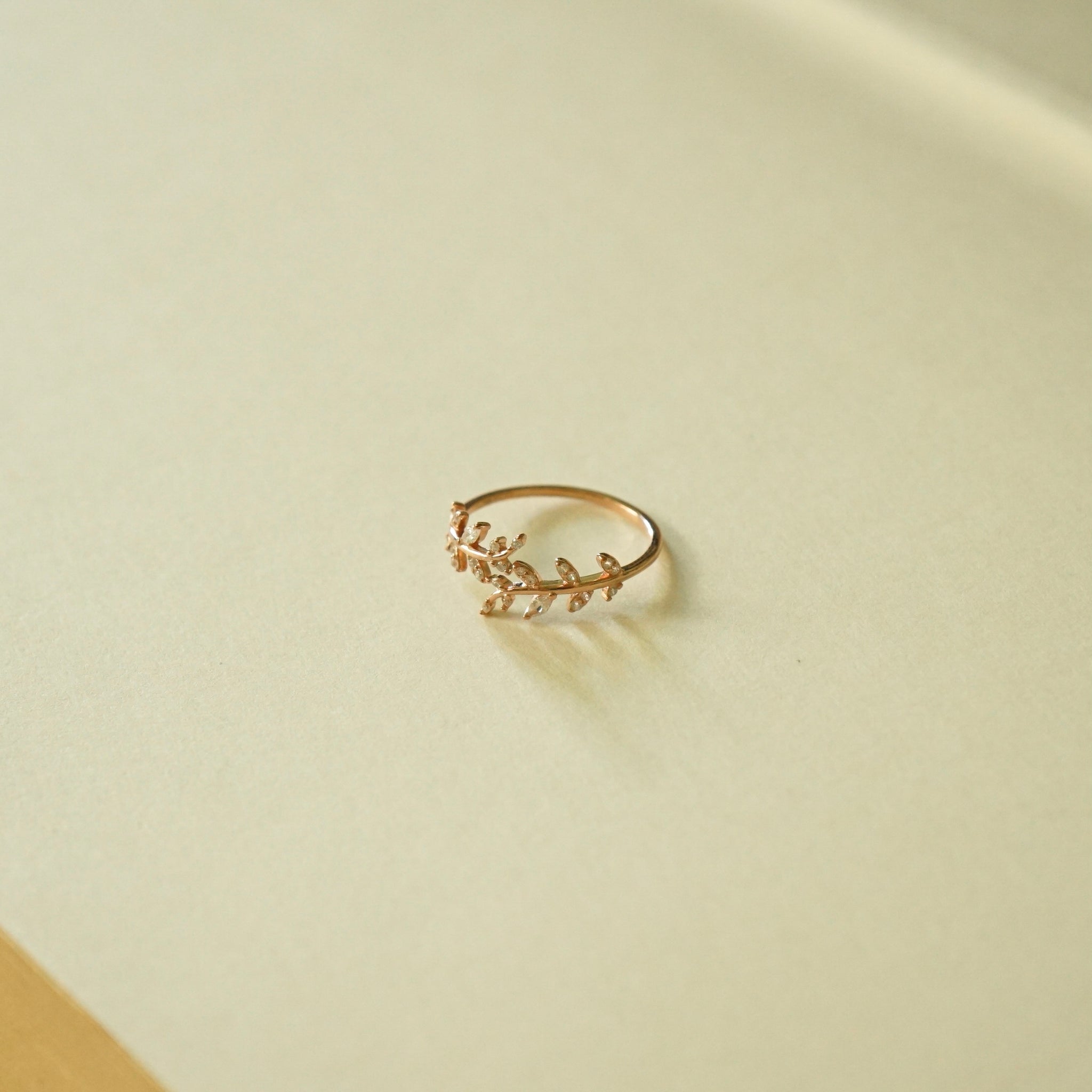 Gianni Leaf Ring (Rose Gold)