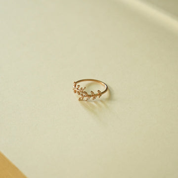 Gianni Leaf Ring (Rose Gold)