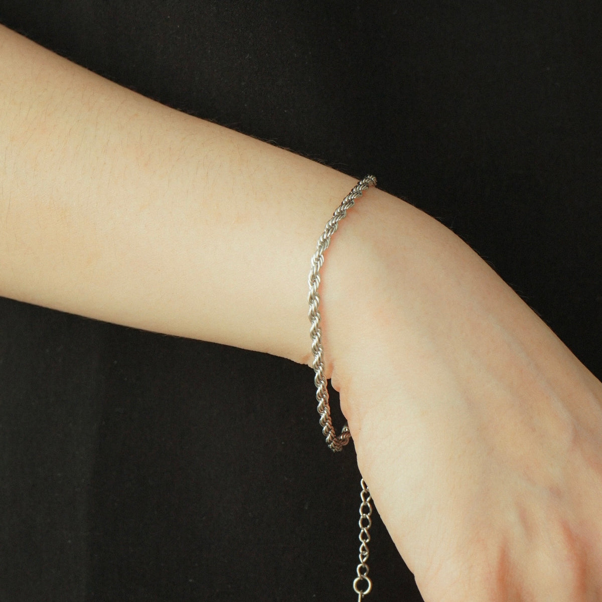 Rope Chain Bracelet (Silver)