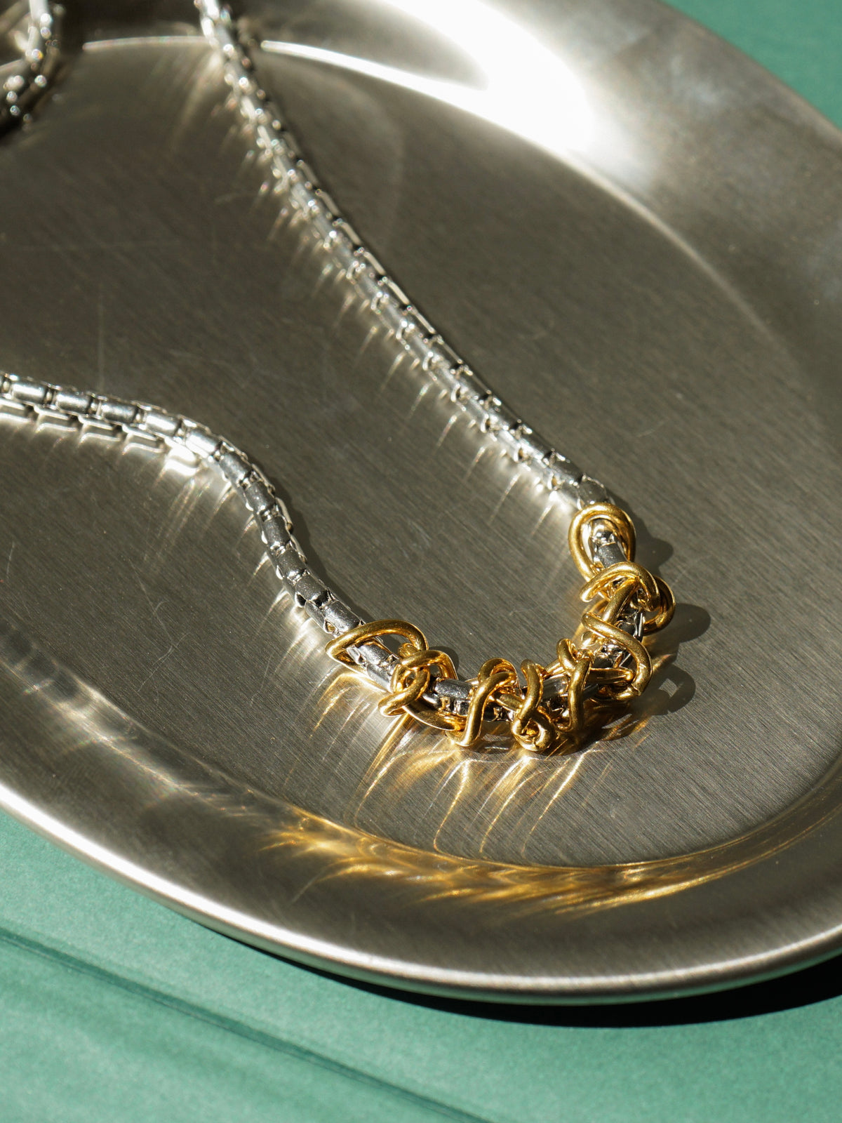 Patrick Duo Tone Interwoven Necklace