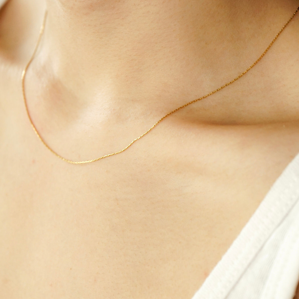 Lana Fine Chain Necklace (Gold)