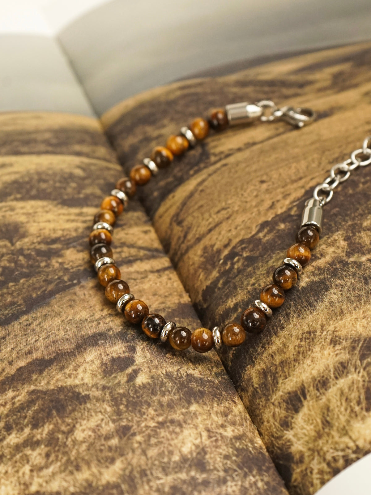 Elias Tiger's Eye Beaded Bracelet