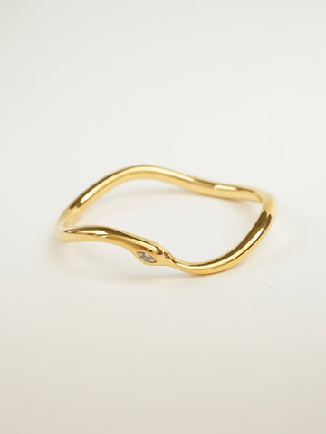 Jazmine Marquise Wave Bangle