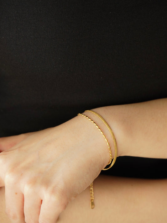 Lila Layered Bracelet (Gold)