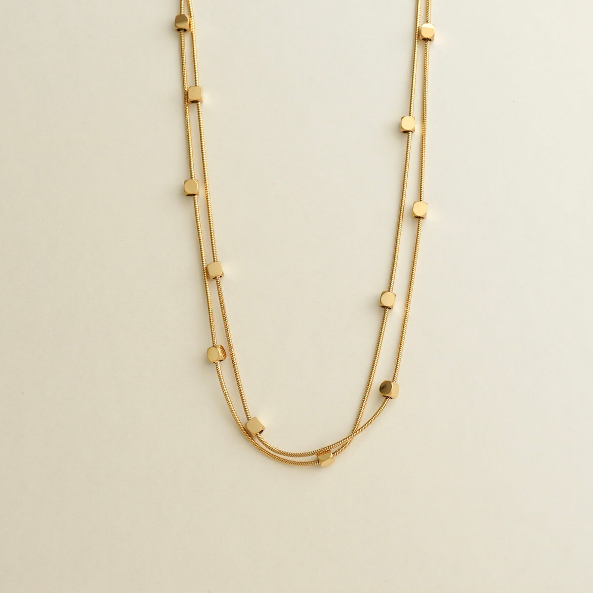 Ines Cube Layered Necklace