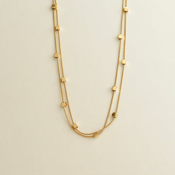 Ines Cube Layered Necklace