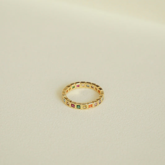 Wednesday Rainbow Adjustable Ring