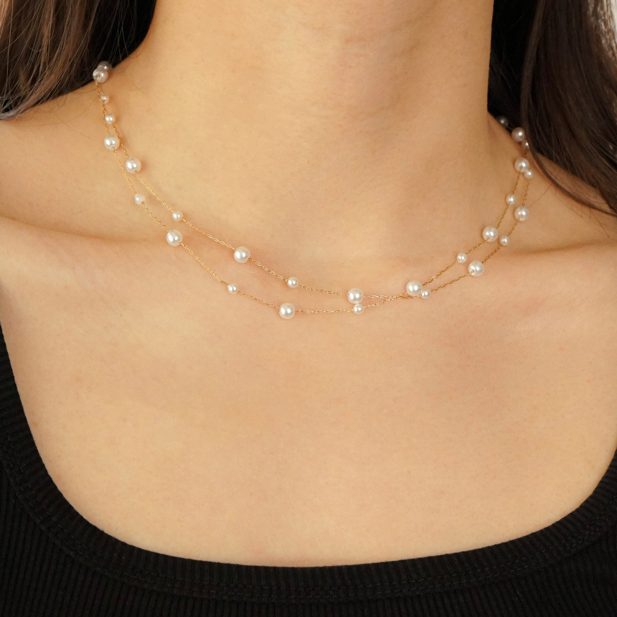 Iva Pearl Layered Necklace